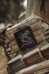Martyr of Betrayal Leather Patch in UV Print / Red Thread, alternate view 5