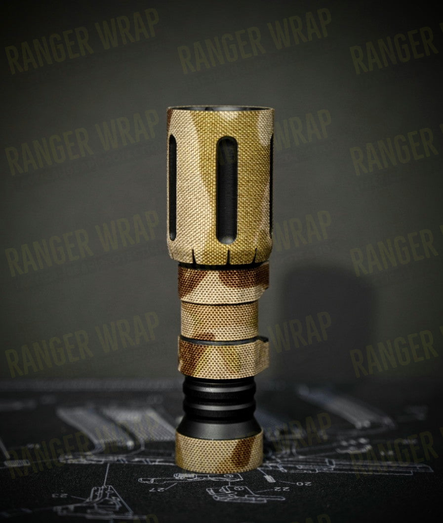 Modlite 18350 Body - Weapon Light Wrap in Cordura Fabric in Desert Tiger Stripe, alternate view 2