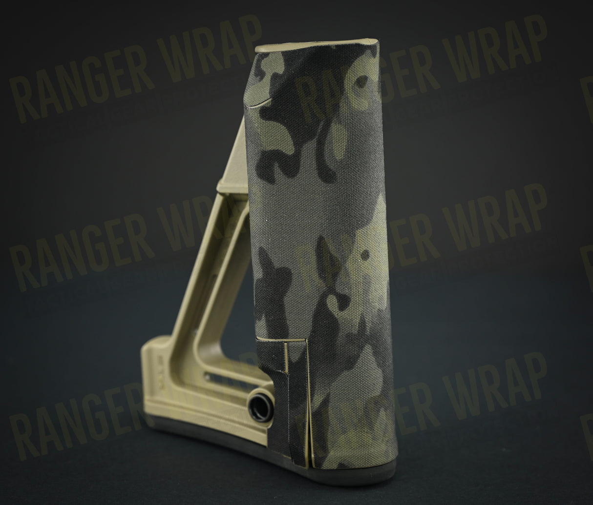 Magpul MOE STR Carbine Stock - in Cordura Fabric in Black Multicam, alternate view 2