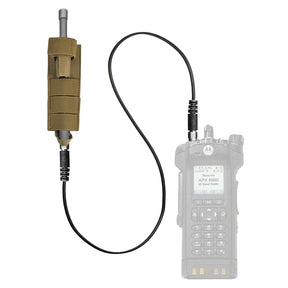 Kit de Recolocação de Antena Tática (Preto, Castanho ou Verde) - Séries Motorola: HT, XTS, XPR, APX (APEX), MOTOTRBO e Mais