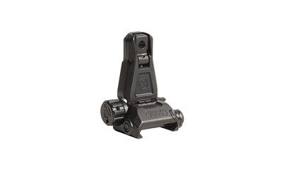 Magpul MBUS Pro rear back-up sight folded on white background