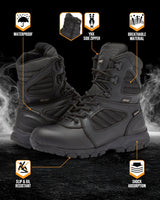 MAG LYNX 8" Police & Law Enforcement Tactical Boot SZ WP in Black, alternate view 6