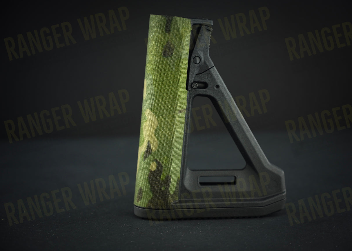 Magpul MOE RL Carbine Stock Wrap - in Cordura Fabric in Arid Multicam, alternate view 3
