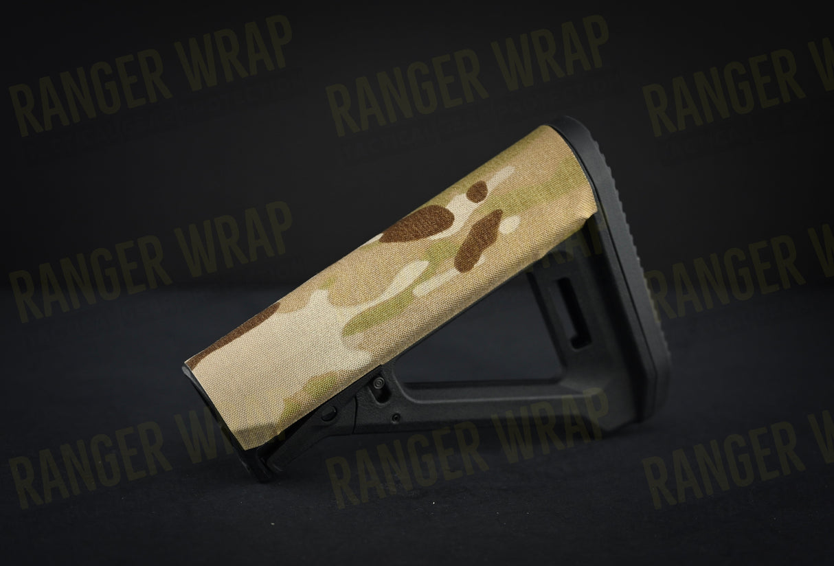 Magpul MOE RL Carbine Stock Wrap - in Cordura Fabric in Woodland Camo (M81), alternate view 5