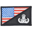 EOD MASTER Explosive Ordnance Disposal USA Flag - 2.25x3.5 Patch in Full Color