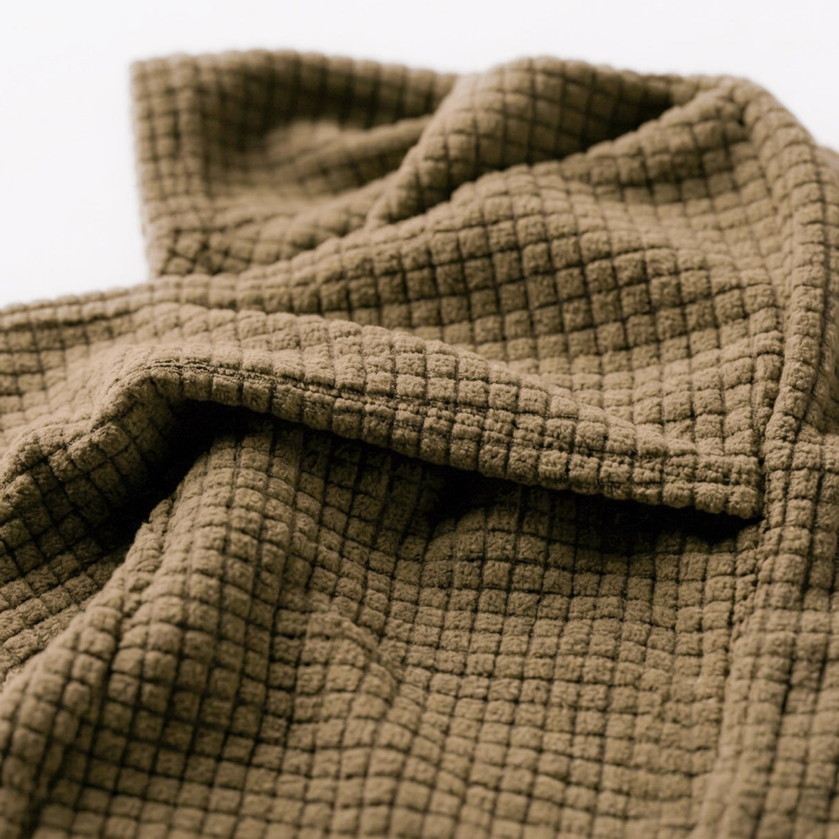Capucha balaclava de forro polar cuadriculado