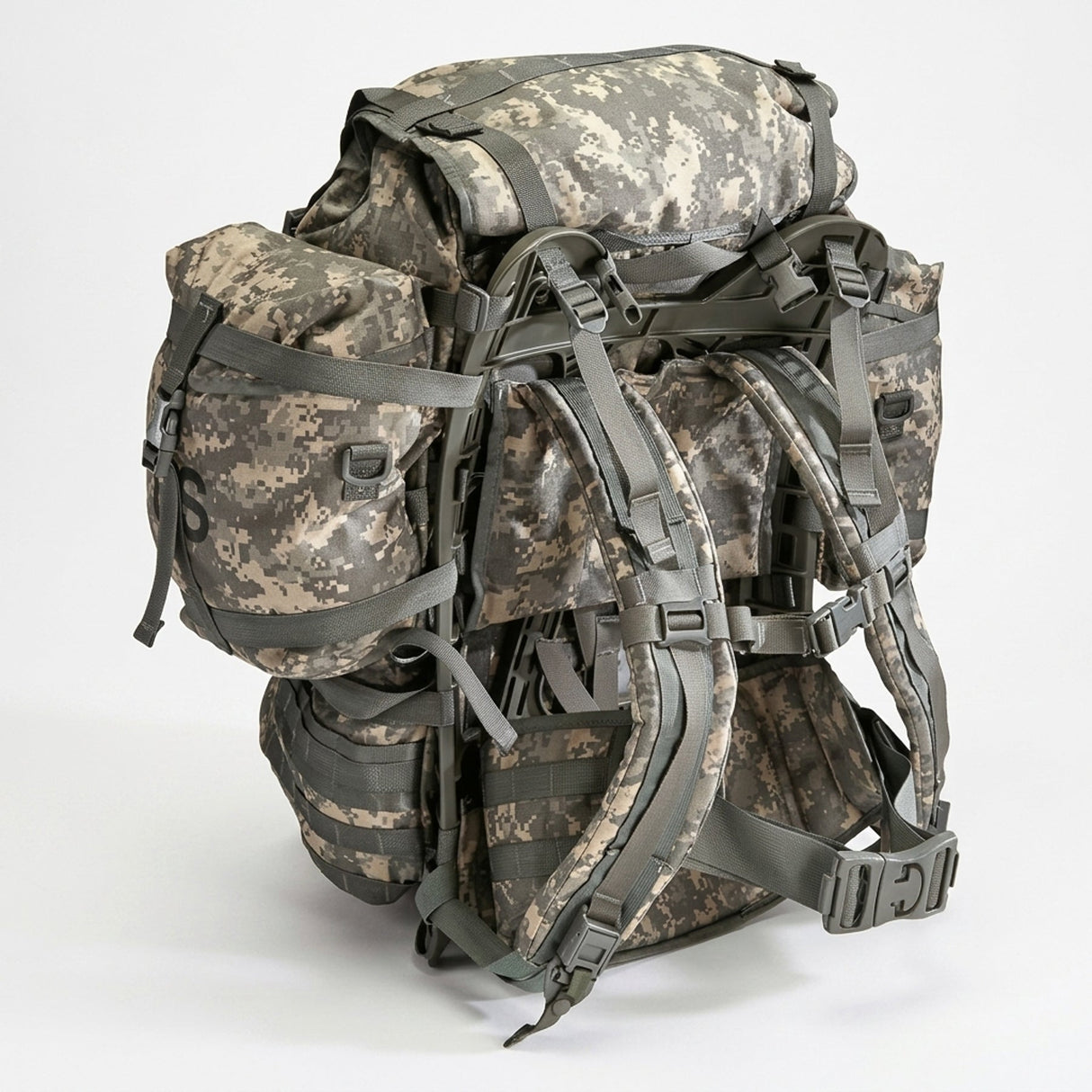 Mochila grande ACU MOLLE II con bolsas de sostenimiento