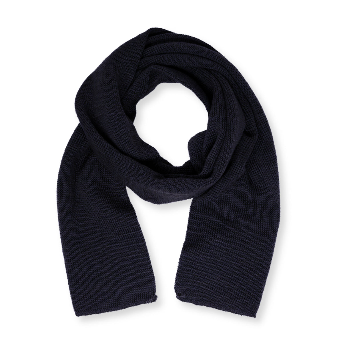 Knitted Wool Scarf in OD Green, alternate view 3