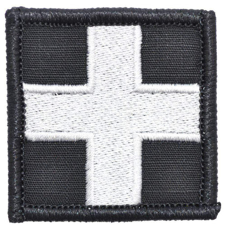 Medic Cross - 2x2 Patch in Black, alternate view 2