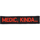 Medic, Kinda... - 1x5 Patch in Black w/ Red, alternate view 2