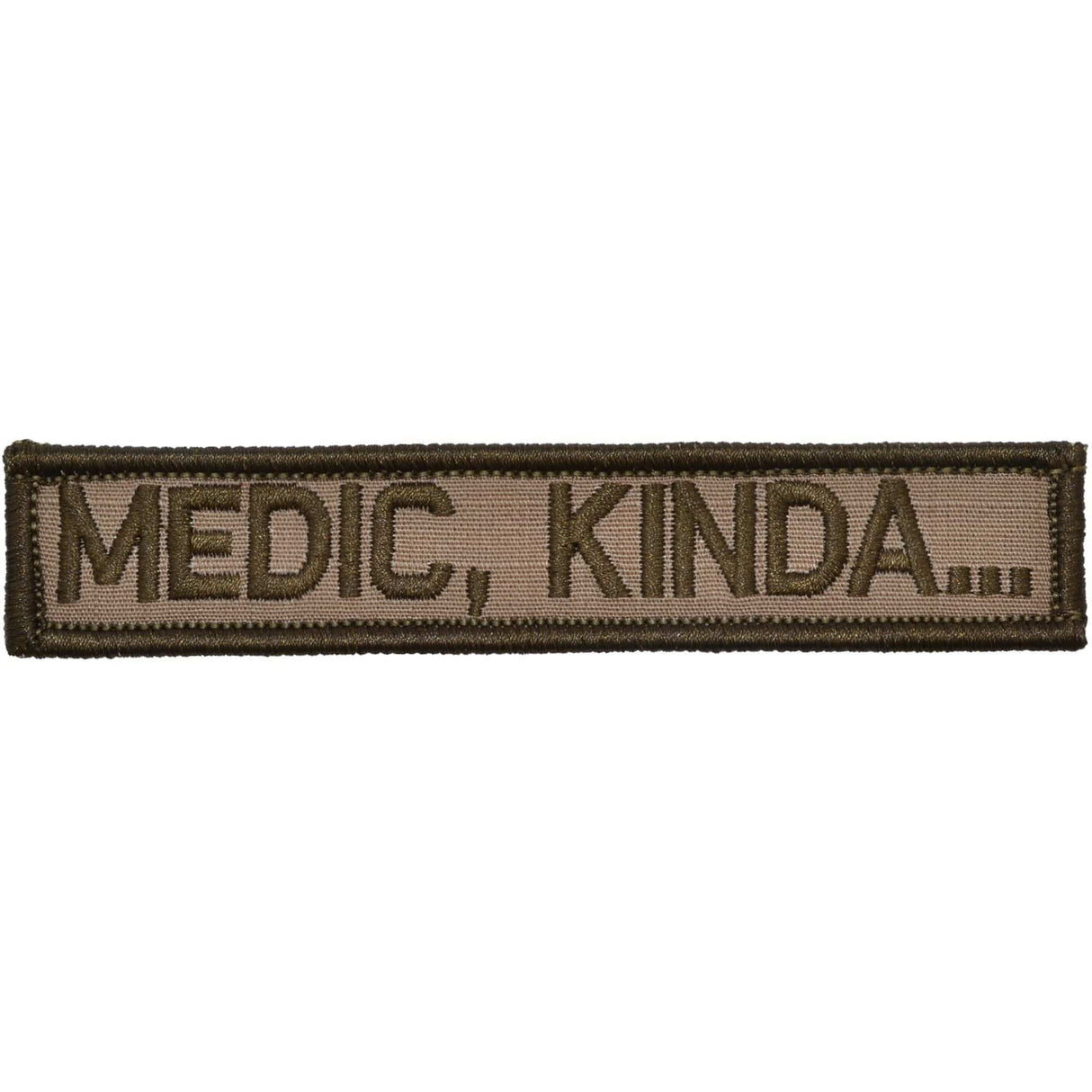 Medic, Kinda... - 1x5 Patch in Coyote Brown w/ Black, alternate view 4