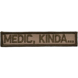 Medic, Kinda... - 1x5 Patch in Coyote Brown w/ Black, alternate view 4