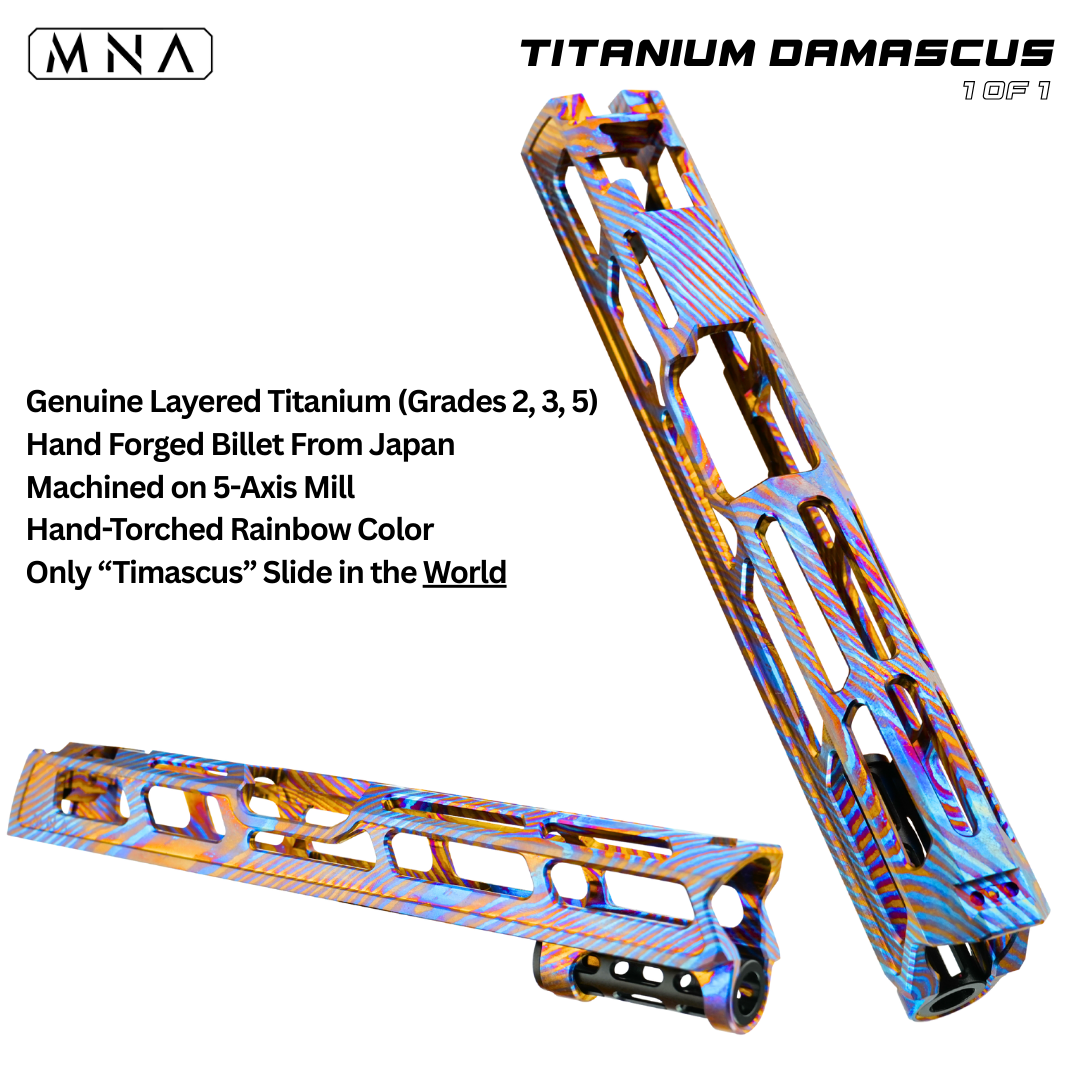 MNA Mirage™ CNC Slide for Tokyo Marui Spec Hi-CAPA 5.1 in Midnight Blue, alternate view 3