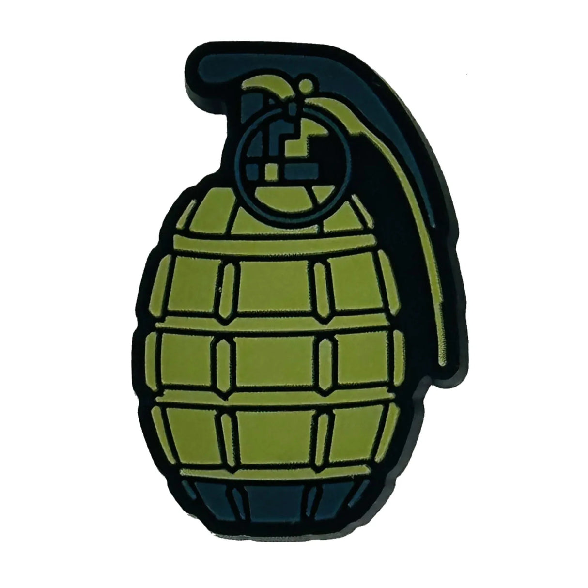 Tactical Gear Junkie Grenade Shoe Charm - Single in Full Color, alternate view 2