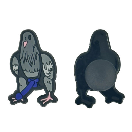 Tactical Gear Junkie Warning Pigeon Shoe Charm - Single, alternate view 2