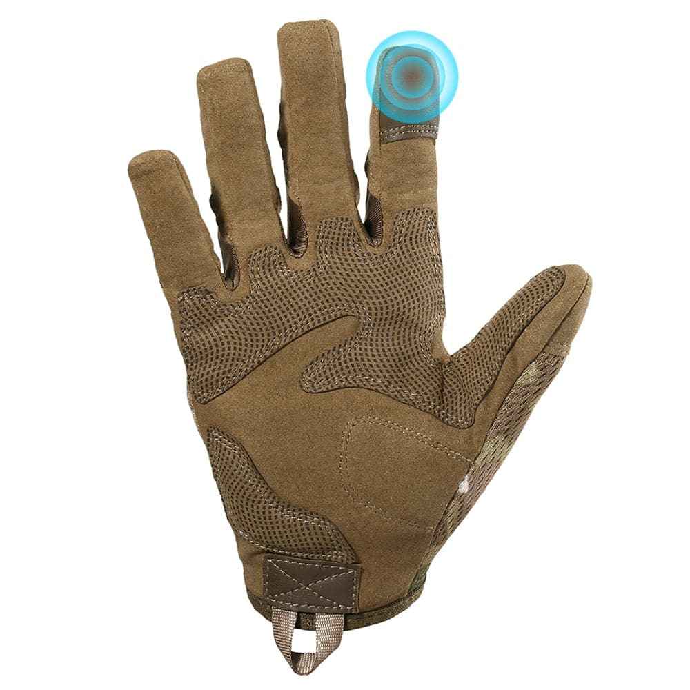 Raven Supply Touchscreen Tactical Gloves in CP Camo, alternate view 4
