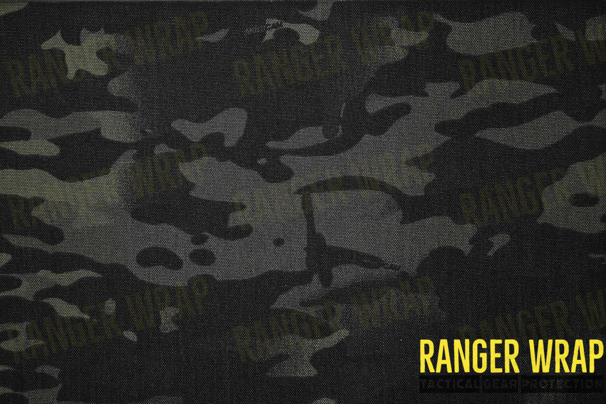 RangerWrap Sheet MEDIUM (M) size (12" x 12") - Adhesive-Backed Cordura Fabric in Black Multicam, alternate view 2