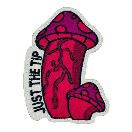 Just The Tip Mushroom Penis Shape - 4" Patch, alternate view 2