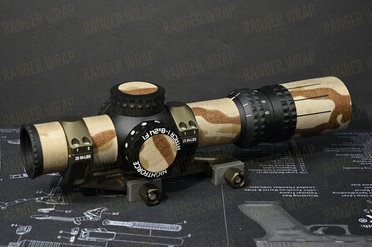 Nightforce ATACR 1-8 F1 - Optic Wrap in Cordura Fabric in Splatter, alternate view 3