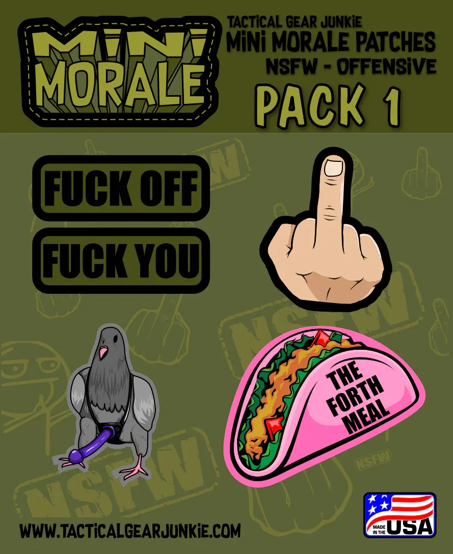 Tactical Gear Junkie Mini Morale NSFW Offensive Sticker Pack