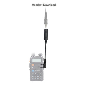Radio Connector Cable for Tactical Headset: NATO/Military Wiring, OTTO, Helicopter - All Kenwood TK & NEXEDGE (NX) 2-Pin, Baofeng, BTECH, Rugged Radios, Diga-Talk, TYT, AnyTone, Alinco, Relm/BK Radio, Quansheng, Wouxon, Retevis