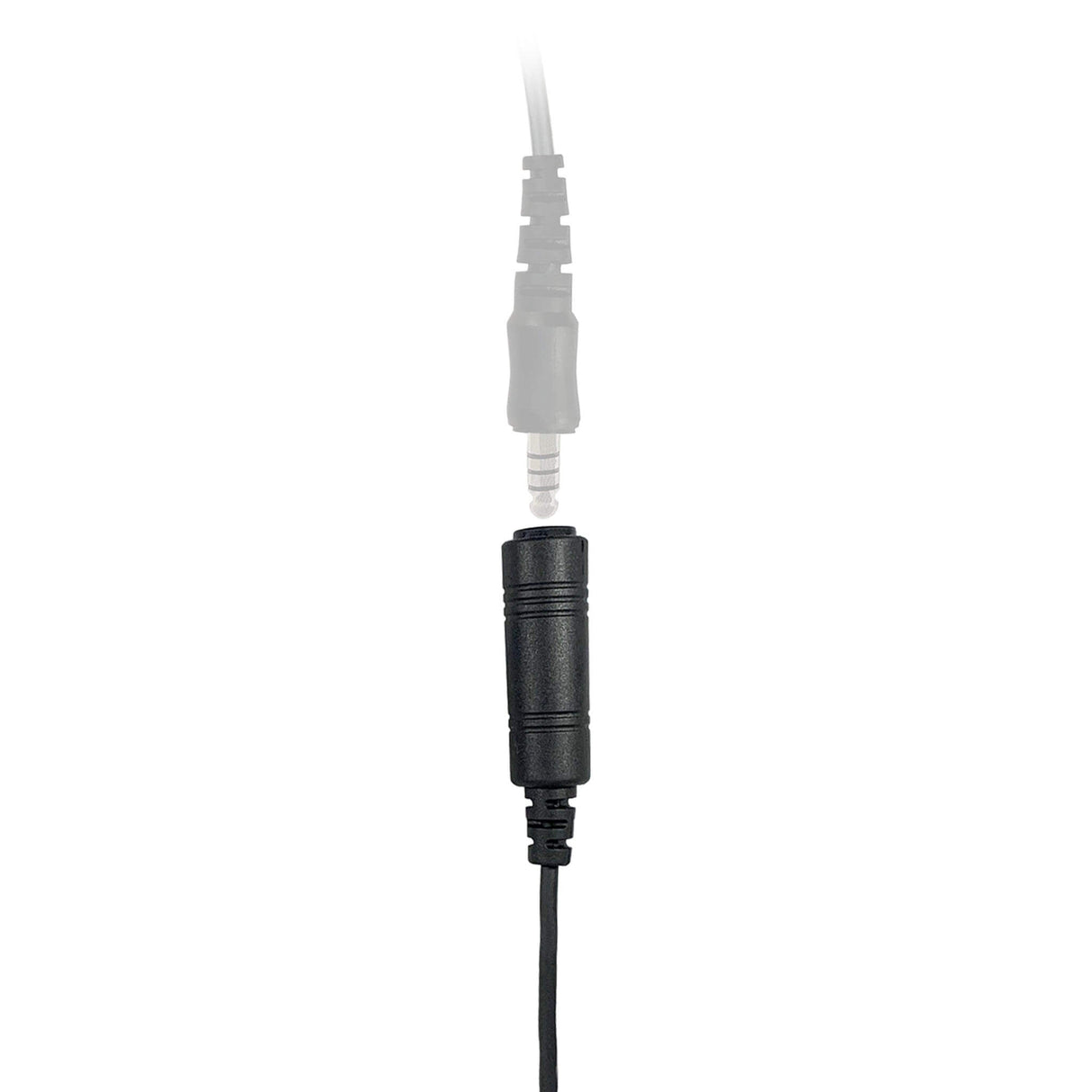 Radio Connector Cable for Tactical Headset: NATO/Military Wiring, OTTO, Helicopter - All Kenwood TK & NEXEDGE (NX) 2-Pin, Baofeng, BTECH, Rugged Radios, Diga-Talk, TYT, AnyTone, Alinco, Relm/BK Radio, Quansheng, Wouxon, Retevis
