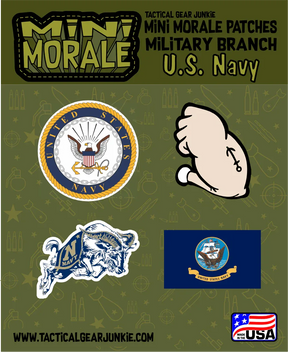 Tactical Gear Junkie Mini Morale U.S. Navy Sticker Pack