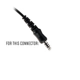 Radio Amplified Connector Cable & Radio Adapter for Headset: NATO/Military Wiring, Gentex, Ops-Core, OTTO, TEA, MSA -Kenwood TK & NEXEDGE (NX) 2-Pin, Baofeng, BTECH, Rugged Radios, Diga-Talk, TYT, AnyTone, Alinco, Relm/BK Radio, Quansheng, Wouxon, Retevis