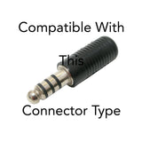 Tactical Radio Adapter/PTT for Headset(w/ Electret Mic): US/Civilian/"Peltor" Wiring, Select ComTac III, XPI Models & Select Helicopter Headsets - 2 Pin Kenwood, Baofeng, BTECH, Rugged Radios, TYT, AnyTone, Alinco, Relm/BK Radio, Wouxon, Retevis & More