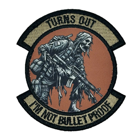 Turns Out I'm Not Bulletproof - Zombie - In Dangerous Professions - 3" Embroidered/Sublimated Patch