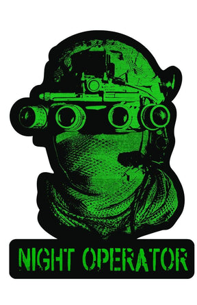 Tactical Gear Junkie Night Operator 4 Inch Sticker