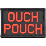 Ouch Pouch - 2x3 Patch in Black w/ Red, alternate view 2