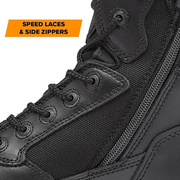 STEALTH FORCE 8" Tactical Boot SZ WP in Black, alternate view 3