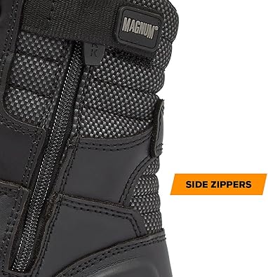 MAG LYNX 8" Police & Law Enforcement Tactical Boot SZ WP in Black, alternate view 2