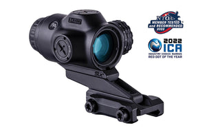 Primary Arms SLx 3X MicroPrism™ Scope - Red Illuminated ACSS Raptor Reticle - 5.56 / .308 - Yard – Black