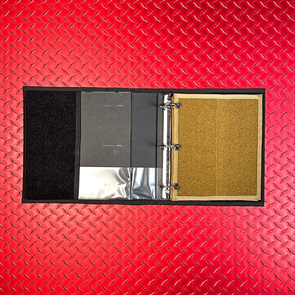 USA Made TGJ Tactical Binder - Complete Package with Binder & 2 Patch Pages in Coyote Brown, alternate view 2