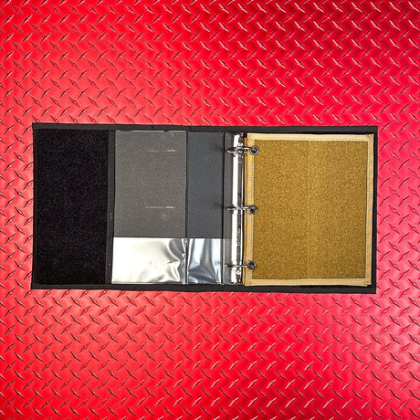 USA Made TGJ Tactical Binder - Complete Package with Binder & 2 Patch Pages in Coyote Brown, alternate view 2