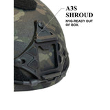 ATE® GEN2 Ballistic Helmet | NIJ IIIA High-Cut - Hard Head Veterans in Black, alternate view 40