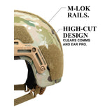 ATE® GEN2 Ballistic Helmet | NIJ IIIA High-Cut - Hard Head Veterans, alternate view 23