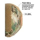 ATE® GEN2 Ballistic Helmet | NIJ IIIA High-Cut - Hard Head Veterans, alternate view 22