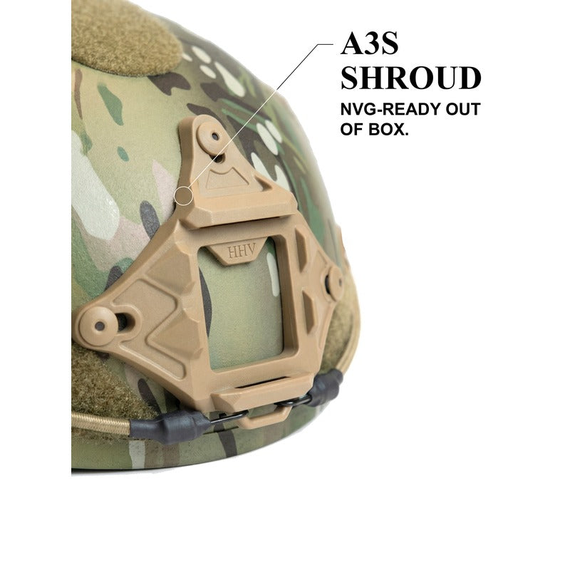 ATE® GEN2 Ballistic Helmet | NIJ IIIA High-Cut - Hard Head Veterans, alternate view 24