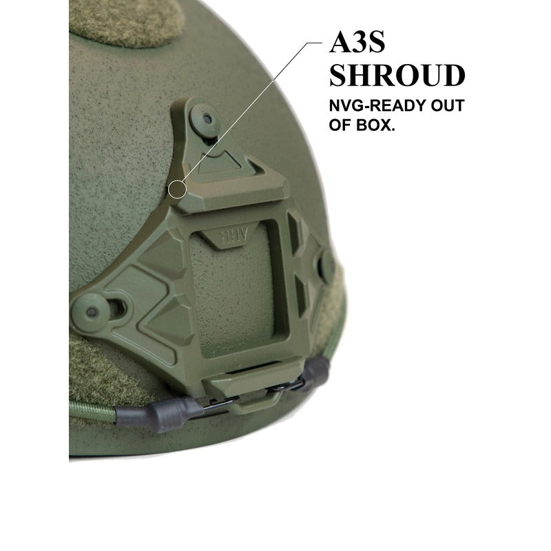 ATE® GEN2 Ballistic Helmet | NIJ IIIA High-Cut - Hard Head Veterans in XL, alternate view 16