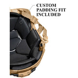 ATE® GEN2 Ballistic Helmet | NIJ IIIA High-Cut - Hard Head Veterans in Black, alternate view 9