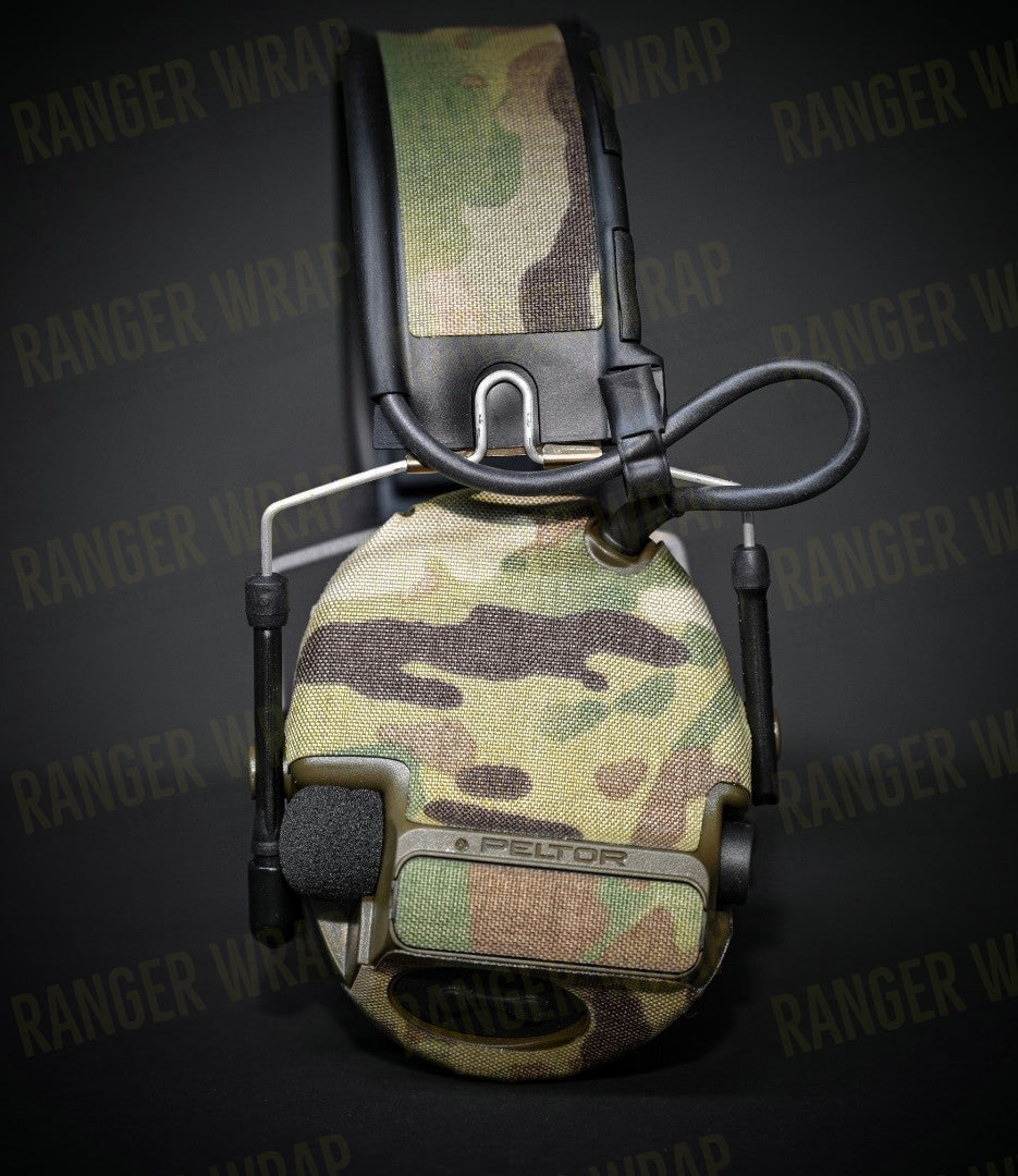 Peltor COMTAC III-VI - Ear Pro Wrap in Cordura Fabric in Black Multicam, alternate view 3