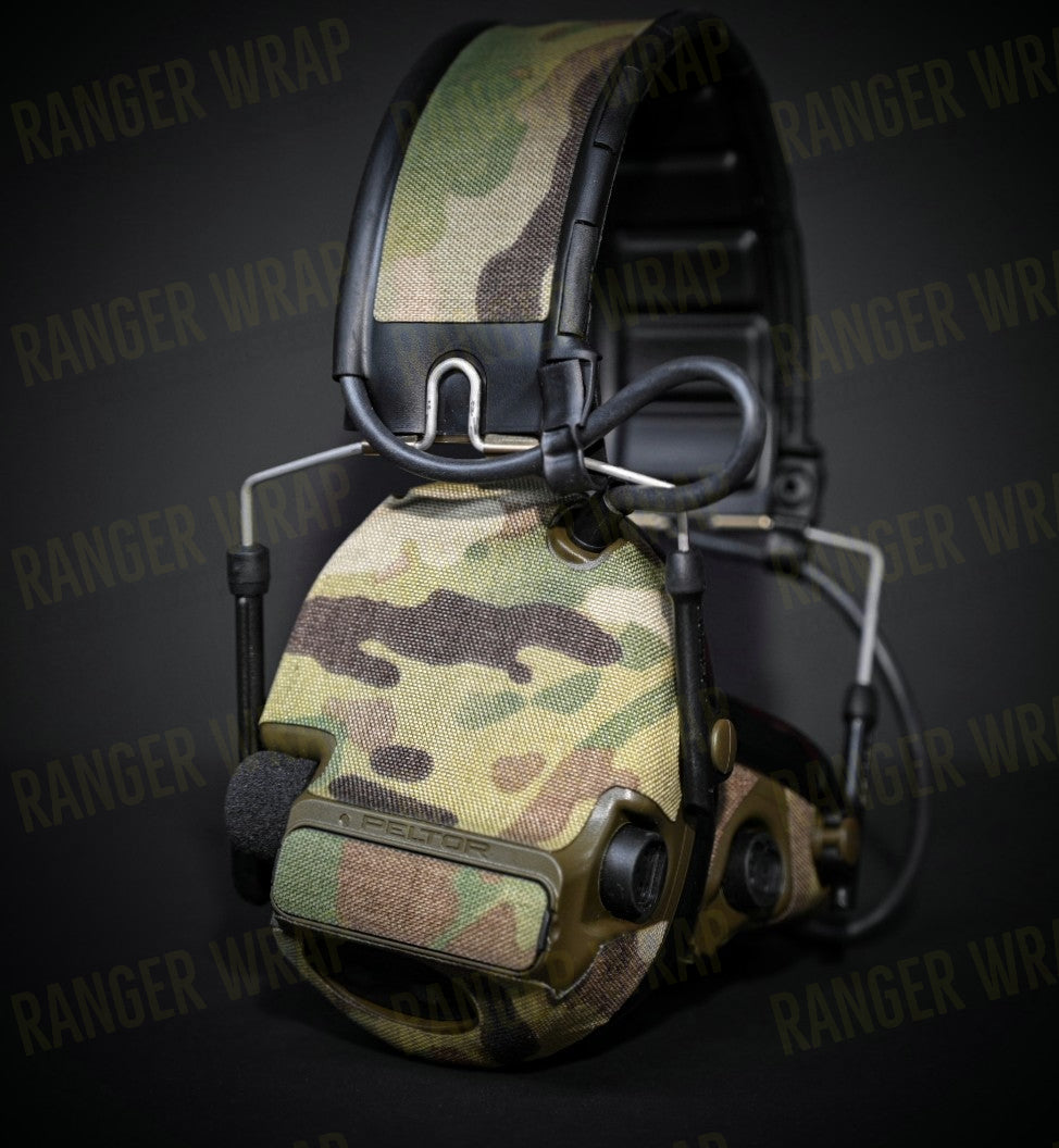 Peltor COMTAC III-VI - Ear Pro Wrap in Cordura Fabric in Black Multicam, alternate view 4