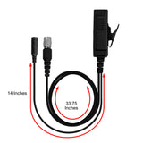 Patrol Mic & Invisible Series Tubeless Earpiece Complete Tactical Kit w/ Quick Disconnect (Hirose) - All Kenwood 2 Pin TK & NEXEDGE (NX), Baofeng, BTECH, Rugged Radios, Diga-Talk, TYT, AnyTone, Alinco, Relm/BK Radio, Quansheng, Wouxon, Retevis