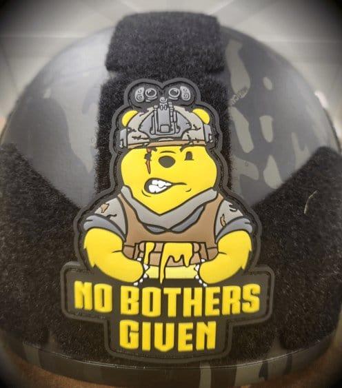 No Bothers Given Tactical Pooh Bear PVC Patch - Embrace the Honey Hunt, alternate view 4
