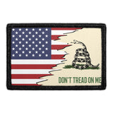 Don't Tread on Me American Flag Removable Patch