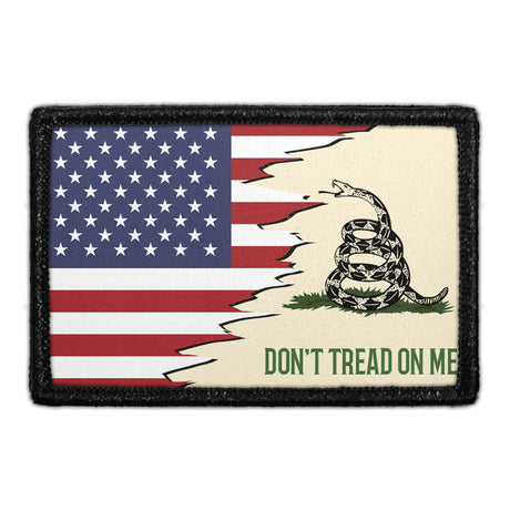 Don't Tread on Me American Flag Removable Patch