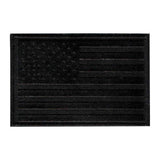 American Flag - Black Leather - Removable Patch